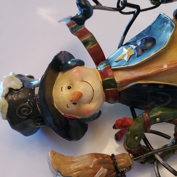 12 in metal snowman - Picture 2 of 4